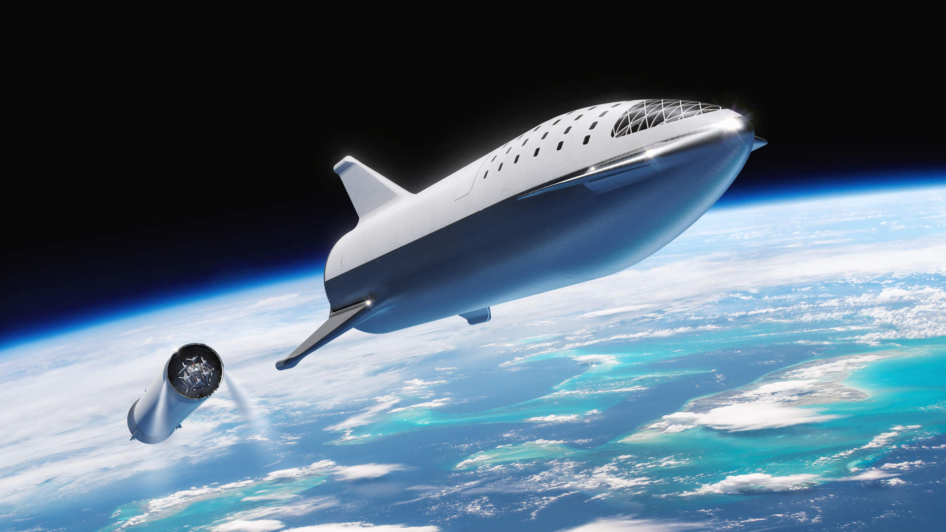 Image of the big falcon Rocket